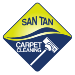 Square logo with picture of a white vacuum and a text of "San Tan Carpet Cleaners"